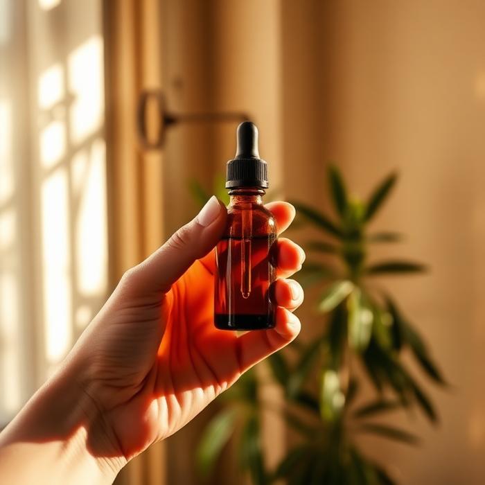 Morning serum ritual by the window
